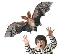 Fledermaus Modell Figur - Realistische Tierfigur Aus Hartgummi | Gruselige Halloween Deko | Kleine Fledermaus Spielzeugfigur, Naturgetreues Waldtier Für Sammler & Kinder, Simulation Dekofigur Geschenk