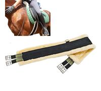 Fleece English Girth | Horse Cinch Elastic | Stainless Steel Girth | Heavy-Duty Saddle Cinch, Elastic English Girth, Horse Saddle Accessory, Fleece Saddle Cinch, Comfortable Horse Girths