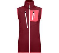 FLEECE GRID VEST W - C: dark blood T: XL