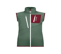 FLEECE GRID VEST W - C: green forest T: XL