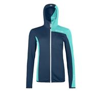 FLEECE LIGHT GRID HOODED JKT W C: deep ocean S: XL