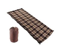 Fleece Sleeping Bag for Adults, Portable Camping Sleeping Bag, Lightweight Warm Fleece Liner with Machine Washable Design, Compact Foldable for Outdoor Travel Hiking Climbing and H (Rejilla de café)