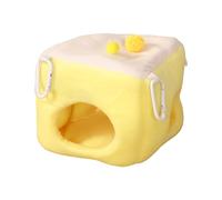 Fleece Tunnel Haven - Hamaca para mascotas para descansar en jaula, refugio suave con diseño colgante y lugar de dormir de felpa para chinchillas, conejos y compañeros de animales de interior, 28 x 13