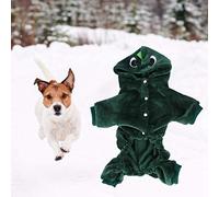 Fleece Winter Lindo Dinosaur Dinosaur Papas para Perros para SM Dogs Chaqueta de Cachorros Copa Traje de Ropa para Perros Ropa Carpintería para Perros para Perros con Ropa para Mascotas para (XS)