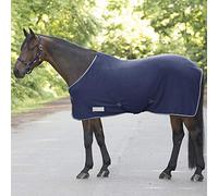 Fleecedecke Economic mit Kreuzgurten, nachtblau, 145 cm