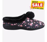 Fleet & Foster Buzzard Mujer Acogedor Comodidad Forro Polar Pantuflas Azul