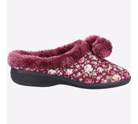 Fleet & Foster Buzzard Mujer Acogedor Comodidad Pantuflas Zapatillas Rosa