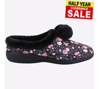 Fleet & Foster Pantuflas Buzzard Mujer Forro polar, cómodas Azul