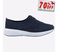 Fleet & Foster Cora Mujer Diseño Moderno Memoria Espuma Zapatillas Azul Marino