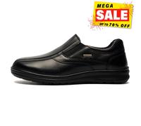 Fleet & Foster Hombre Picaza Cuero Zapatos Memoria Espuma Impermeable sin