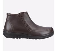 Fleet & Foster Hombre Targhee Estilo Informal Moda Cuero Cremallera Botas Marrón