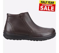 Fleet & Foster Botas Targhee Estilo informal Cuero Cremallera Hombre Marrón