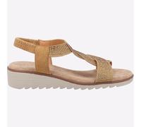Fleet & Foster Hyacinth Sandalias De Cuña Casual Para Mujer Verano Color Tan