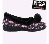 Fleet & Foster Jilguero Mujer Cómodo Comodidad Pantuflas Zapatillas Azul Marino