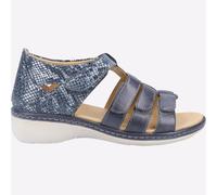 Fleet & Foster Julie Mujer Memoria Espuma Moda Informal Sandalias Azul Marino