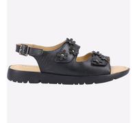 Fleet & Foster Kara Mujer Moda Informal Verano Memoria Espuma Negro Sandalia