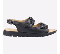 Fleet & Foster Kara Mujer Moda Informal Verano Memoria Espuma Negro Sandalia