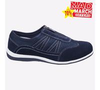 Fleet & Foster Mombasa Mujer Casual Verano Memoria Espuma Zapatos Azul Marino