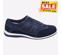 Fleet & Foster Mombasa Mujer Casual Verano Memoria Espuma Zapatos Azul Marino