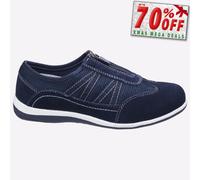 Fleet & Foster Mombasa Mujer Casual Verano Memoria Espuma Zapatos Azul Marino