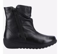 Fleet & Foster Mujer Brecknock Moda Informal Cuero con Cremallera Botas Negras
