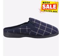 Fleet & Foster Neal Hombre Casual Confort sin Cordones Pantuflas Azul Marino