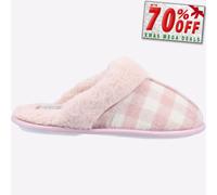 Fleet & Foster Neath Zapatillas De Casa Casual Para Mujeres Slip-On Color Rosa
