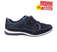 Fleet & Foster Pamela Mujer Casual Memeory Espuma Cómodo Zapatillas Azul Marino