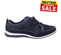 Fleet & Foster Pamela Mujer Casual Memeory Espuma Cómodo Zapatillas Azul Marino