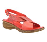 Fleet & Foster - Sandalias de Cuero Judith Open Toe Hebilla, Correas en Tobillo,