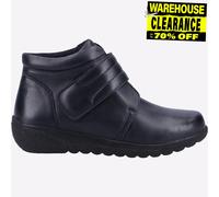 Fleet & Foster Botines de piel Shetland espuma viscoelástica Mujer Azul marino