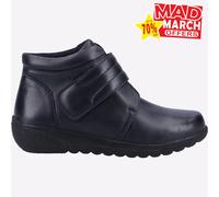 Fleet & Foster Shetland Espuma Viscoelástica Mujer Botines de Piel Azul Marino