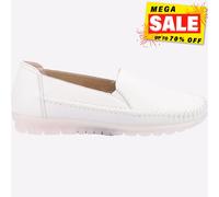 Fleet & Foster Shirley Mujer Vestido de Cuero Formal Moda sin Cordones Mocasines