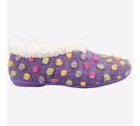 Fleet & Foster Snowberry Zapatillas De Casa Cómodas Para Mujeres Morado