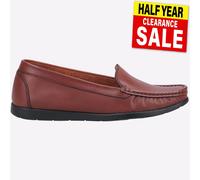 Fleet & Foster Tiggy Zapatillas De Mujer En Cuero Tan, Mocasines Slip On
