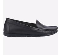 Fleet & Foster Tiggy Mujer Diseñador Elegante Moda Mocasines Piel Negro