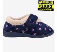 Fleet & Foster Tunnis Espuma Viscoelástica Mujer Cómodo Pantuflas Azul Marino
