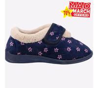 Fleet & Foster Tunnis Espuma Viscoelástica Mujer Cómodo Pantuflas Azul Marino