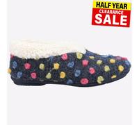 Fleet & Foster Pantuflas Snowberry Mujer Casual Confort Azul Marino
