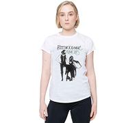Fleetwood Mac Camiseta Rumours Band Logo Nuevo Oficial de Mujer Skinny Fit, Blanco, S