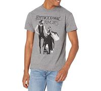 Fleetwood Mac Official Rumors Graphite Heather T-Shirt Camiseta, Gris, L Unisex Adulto