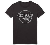 Fleetwood Mac Tee: Classic Logo - Large - Black - Unisex