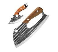 Fleischbeil Mit Holzgriffen - Edelstahl Fleisch-Zerkleinerer, Fleischerbeile Fleischermesser Hackbeile Knochenspalter Schwerlastmesser | Barbecue Restaurant Appartement Catering Mahlzeitenvorbereitun
