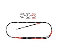Fleischmann Escala N 919011 Juego De Vías C1 Con Base