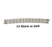 Fleischmann N 22228 - Arqueado Vía R7, 12° (12 Pieza En Emb.orig) Producto Nuevo