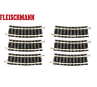 Fleischmann N 9122-S Vía curva R1, 15° (6 piezas) - NUEVO