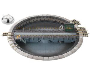 Fleischmann N 9152C Komfort-Drehscheibe ("Denkend ") Con Eléctrico Accionamiento