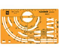 Fleischmann N 995101 Plantilla de plano de vías para la vía PROFESIONAL - NUE...