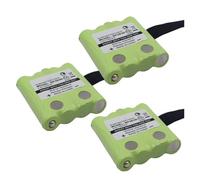Fleixoaptv Batería For Walkie Talkie, Compatible con Motorola TLKR T5, T6, T7, T8, T50, T60, T61, T80, T81, T80 Extreme, XT180, XTR446, XTB446(3 pcs)