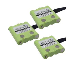 Fleixoaptv Batería For Walkie Talkie, Compatible con Motorola TLKR T5, T6, T7, T8, T50, T60, T61, T80, T81, T80 Extreme, XT180, XTR446, XTB446(3 pcs)